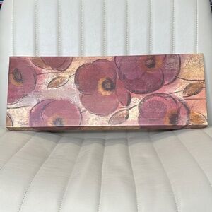 Floral Canvas Wall Art Mauve & Golden NWOT Hanging Wall Art